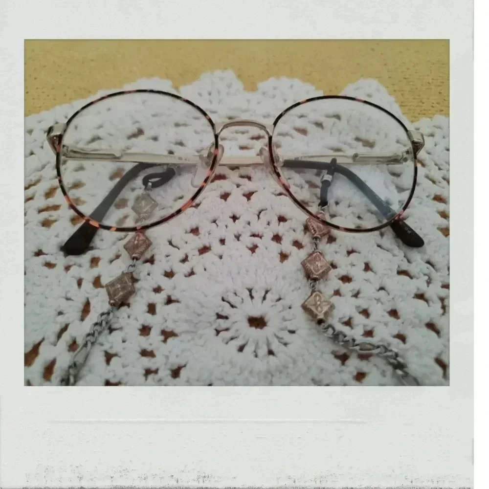 Bohemian Boho Southwestern Silver Eyeglass Diamond Shape Necklace Holder